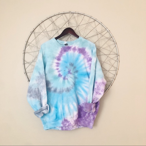 Urban Outfitters Sweaters - NEW multicolor tie dye crewneck